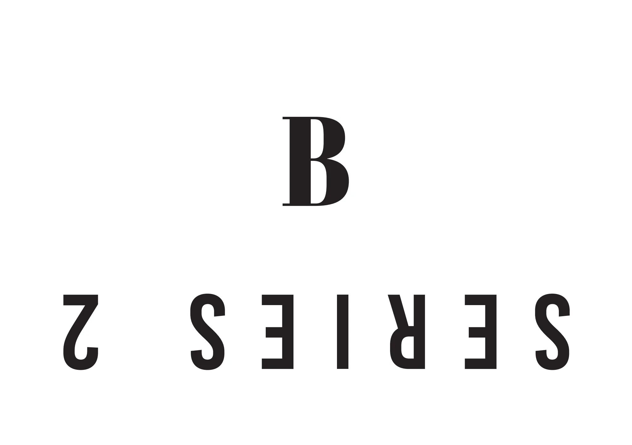 小冊子《B》第 30 頁：白底封底上保留倒置的 SERIES 2 字樣，字母 B 位於上方。